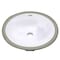 Nantucket Sinks Glazed Bottom 13 Inch X 10 Inch Undermount Ceramic Sink In White GB-13x10-W - alternate 2